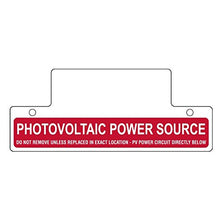 Load image into Gallery viewer, Hellermann Tyton 596-00257 Pre-Printed Solar Label 2.750 Inch Height x 6.750 Inch Width Vinyl
