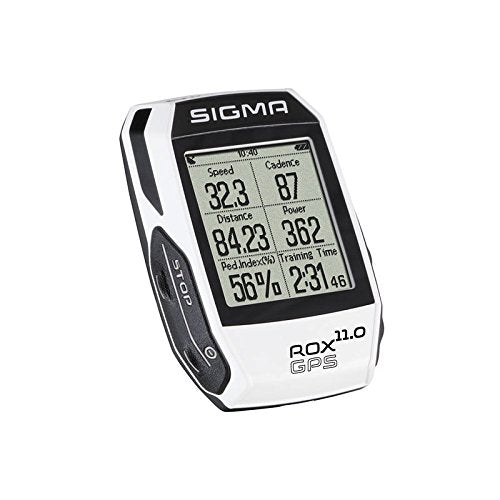 Sigma Sport Rox GPS 11.0 Set with Cyclocomputer One Size Adult Rox GPS 11.0 Set Only Size White