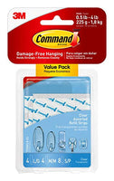 Command 6-packages of Assorted Clear Refill Strips (17200CLR-ES)