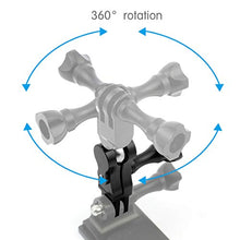 Load image into Gallery viewer, XT-XINTE Universal Aluminium 360 Degree Swivel Rotating Tripod Mount Adapter Head Pivot Arm Connector Compatible for GoPro Hero 4 3+ 3 /SJCAM/YI
