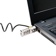 Load image into Gallery viewer, Portable Combination Laptop Lock, 6 ft. Carbon Strengthened Steel Cable
