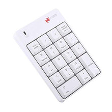 Load image into Gallery viewer, Fdit 2.4GHz Wireless USB Numeric Keypad Numpad Number 18 Keys Laptop PC (White)
