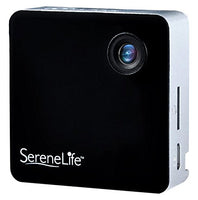 SereneLife Clip-on Wearable Camera 1080p Full HD with Built-in Wi-Fi, Ideal for Classroom to Record The Lecture, Sports, Jogging, Cycling, Hiking, Fishing, and Camping. (Black)