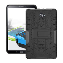 Load image into Gallery viewer, T580 Case, Galaxy Tab A 10.1 T585 Protective Cover Double Layer Shockproof Armor Case Hybrid Duty Shell with Kickstand for Samsung Galaxy Tab A 10.1 SM-T580/ T580N/ T585/T585C 10.1-inch Tablet Black
