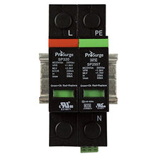 Load image into Gallery viewer, ASI ASISP320-PN UL 1449 4th Ed. DIN Rail Mounted Surge Protection Device, 2 Pole, 277 Vac, Pluggable MOV and GDT Module
