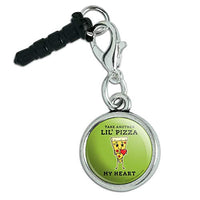 Take Another Lil' Pizza Piece of My Heart Funny Humor Mobile Cell Phone Headphone Jack Charm fits iPhone iPod Galaxy