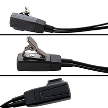 Load image into Gallery viewer, HQRP 2-Pin Hands Free with Earpiece and Push-to-Talk Microphone for Motorola Radio Devices DTR Series: DTR550 DTR 550, DTR650 DTR 650, DTR410, DTR 410 Plus HQRP UV Meter
