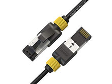 Load image into Gallery viewer, LINKUP - [Tested with Versiv CableAnalyzer] Cat7 Ethernet Cable -5 FT (3 Pack) 10G Double Shielded RJ45 S/FTP | Network Internet LAN Switch Router Game | High-Speed | 30AWG Black
