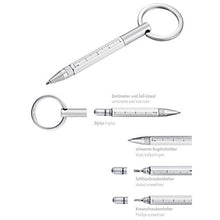 Load image into Gallery viewer, Troika Micro Construction Pen &amp; Stylus Key Ring, Blue (KYP25BL)
