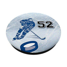 Load image into Gallery viewer, 52 Hockey Number Player Design #52 PopSockets Swappable PopGrip
