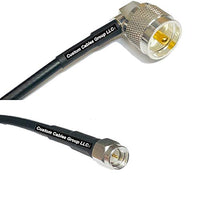 3 feet RFC195 KSR195 Silver Plated UHF Male Angle to SMA Male RF Coaxial Cable