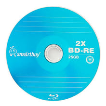 Load image into Gallery viewer, 40 Pack Smartbuy 2X 25GB Blue Blu-ray BD-RE Rewritable Logo Blank Bluray Disc
