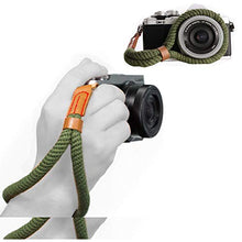 Load image into Gallery viewer, LXH Adjustable Universal Comfort Padding Security Cotton Camera Wrist Strap Hand Strap for DSLR/SLR Cannon Leica Nikon Fuji Olympus Lumix Sony (Green)
