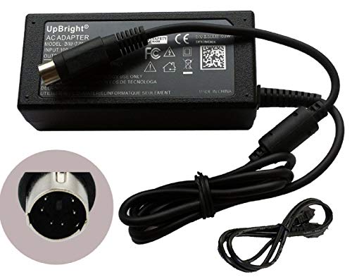 UpBright +12V +5V AC/DC Adapter Compatible with Hard Disk Drive HDD External Enclosure Case HD 6-Pin Type B Connector 1.5A-2A (NOT fit 4-Pin and 5-Pin Connector. Maxtor DiamondMax 21 9DP03F-326.)