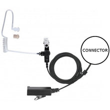 Load image into Gallery viewer, 2-Wire Acoustic Tube Cloth Fiber Earpiece Clip-On PTT / Mic for HYT (See List)

