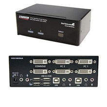 Load image into Gallery viewer, Startech 2 Port Dual Dvi USB Kvm Switch with Audio &amp; USB 2.0 Hub - by Startech - Prod. Class: Kvm &amp; Peripheral Sharing/Kvm Switch 1 to 2 Port
