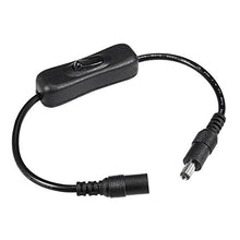 Load image into Gallery viewer, uxcell 12V DC Power Cable Female to Male Connectors 30cm with Switch 22AWG Cord for CCTV Security Camera 2.1mmx5.5mm
