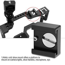 Load image into Gallery viewer, Acouto Cold Shoe Adapter Mount with 1/4&quot; Thread Hole Aluminium Alloy Cold Shoe Bracket Standard Shoe Mount for Flash Microphone
