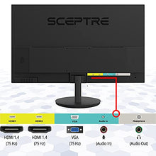 Load image into Gallery viewer, Sceptre E275W-19203R 27&quot; Ultra Thin 1080P LED Monitor 2X HDMI VGA Build-In Speakers, Metallic Black 2018
