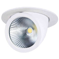 LUMINTURS 15W Dimmable COB-Chipset LED Ceiling Recessed Down Light Fixture Fl.