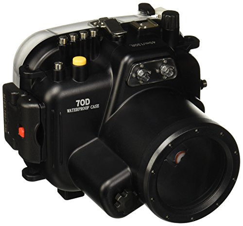 Polaroid SLR Dive Rated Waterproof Underwater Housing Case For The Canon 70D Camera with a 18-55mm Lens