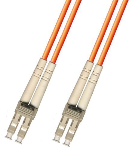 3 Meter Multimode Duplex Fiber Optic Cable (50/125) - LC to LC - Orange