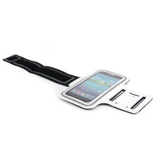 Load image into Gallery viewer, SumacLife Workout Smartphone Armband with Key Slot for iPhone 5s/Z3/Lumia/Moto - White
