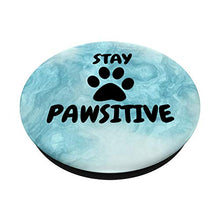Load image into Gallery viewer, Cell Phone Button Pop Out Holder Paw Print Watercolor Blue PopSockets PopGrip: Swappable Grip for Phones &amp; Tablets
