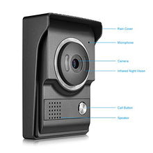 Load image into Gallery viewer, AMOCAM Video Intercom System, Wired 7 Inches Monitor Video doorphone Doorbell System,Video Door Phone HD Camera Kits Support Unlock, Monitoring, Dual-Way Intercom for Villa House Office Apartment
