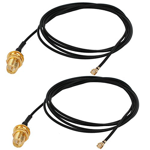 Aexit RF1.37 Soldering Distribution electrical Wire IPEX to SMA Antenna WiFi Pigtail Cable 80cm Long for Router 2pcs