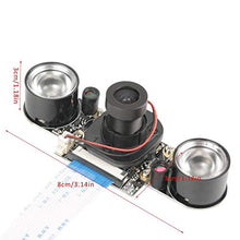 Load image into Gallery viewer, 5MP Pixels Night Vision Manual Switch IR Cut Camera Module Board for Raspberry Pi B 3/2 (8 * 3 * 3cm)
