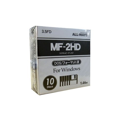 FDI35-AW 10 pieces ALLWAYS 3.5-inch floppy disk media 1.44MB (japan import)