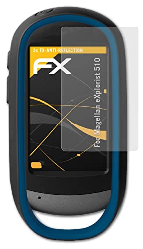 atFoliX Screen Protector Compatible with Magellan eXplorist 510 Screen Protection Film, Anti-Reflective and Shock-Absorbing FX Protector Film (3X)