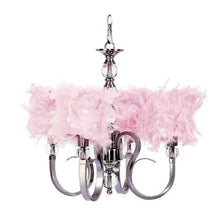Load image into Gallery viewer, Jubilee Collection 2488 Feather Drum Shaped Chandelier Shade, Pink

