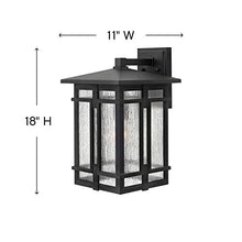 Load image into Gallery viewer, Hinkley Tucker Collection One Light Large Outdoor Wall Mount, Museum Black

