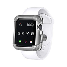Load image into Gallery viewer, SKYB Pave Corners Silver Protective Jewelry Case for Apple Watch Series 1, 2, 3, 4, 5 Devices - 42mm
