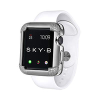 SKYB Pave Corners Silver Protective Jewelry Case for Apple Watch Series 1, 2, 3, 4, 5 Devices - 42mm