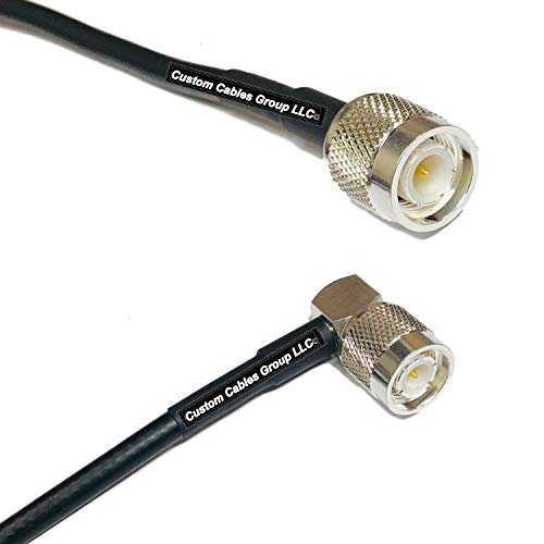 6 feet RFC195 KSR195 Silver Plated TNC Male to TNC Male Angle RF Coaxial Cable