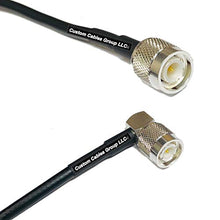 Load image into Gallery viewer, 3 feet RFC195 KSR195 Silver Plated TNC Male to TNC Male Angle RF Coaxial Cable
