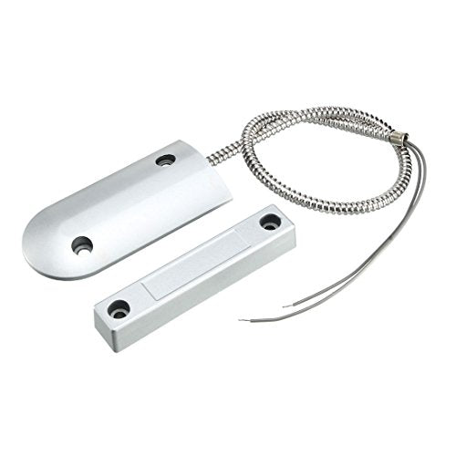 uxcell Rolling Door Contact Magnetic Reed Switch Alarm with 2 Wires for N.C. Applications OC-60B