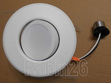 Load image into Gallery viewer, 6&quot; Recessed Can Down Light DIMMABLE LED RETROFIT KIT ADJUSTABLE GIMBAL White 120V 4000K
