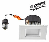 Nextwave Rtl/43 Sq/Wh/90/D (79715) 10 Watt Led Retrofit Module With 4â? White Square Baffle Trim