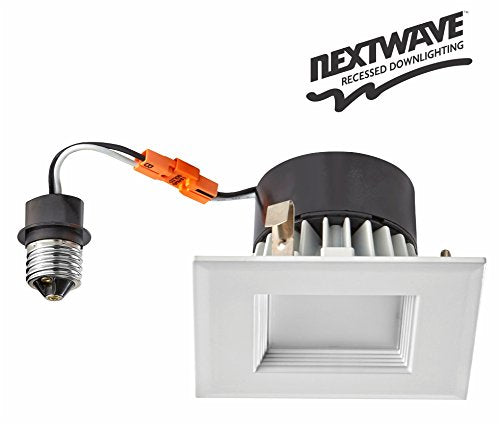 Nextwave Rtl/43 Sq/Wh/90/D (79715) 10 Watt Led Retrofit Module With 4â? White Square Baffle Trim