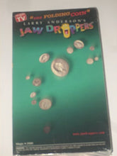 Load image into Gallery viewer, SPECIAL EDITION Larry Andersons JAW DROPPERS The Folding Coin SEALED VHS VIDEO CASSETTE THAT INCLUDES PROPS!!! Vintage year 2000 As Seen on TV
