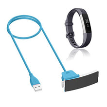 Load image into Gallery viewer, Compatible for Fitbit Alta HR Charger with Reset,KingAcc 2-Pack 3.3ft/1m Replacement USB Charging Cable Cradle Dock Adapter for Fitbit Alta HR Fitness Wristband Smart Fitness Watch (Blue)
