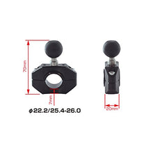 Load image into Gallery viewer, REC-MOUNTS B21BBK-CON-S222 Motorcycle Handlebar Mount Set, Type A Bar Mount Set for Contour Action Cameras
