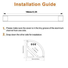 Load image into Gallery viewer, LightingWill Clear Cover LED Aluminum Channel V Shape Corner Mount 3.3Ft/1M 10 Pack Black Extrusion for &lt;12mm 5050 3528 LED Flex/Hard Strip Lights with Covers, End Caps, and Mounting Clips TP-V02B10
