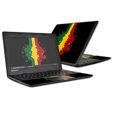 Load image into Gallery viewer, MightySkins Skin Compatible with Lenovo 100s Chromebook wrap Cover Sticker Skins Rasta Flag
