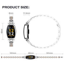 Load image into Gallery viewer, H8 Fashion Luxury Women Bracelet Smart Watch with Heart Rate Monitor Blood Pressure Pedometer Sleep Sport Activity Tracker Watch (Gold)
