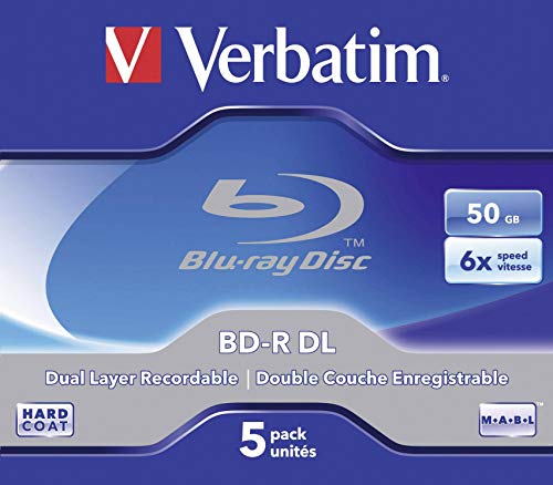 Verbatim 43748 BD-R DL 50GB 6X - 5 Pack Jewel Case